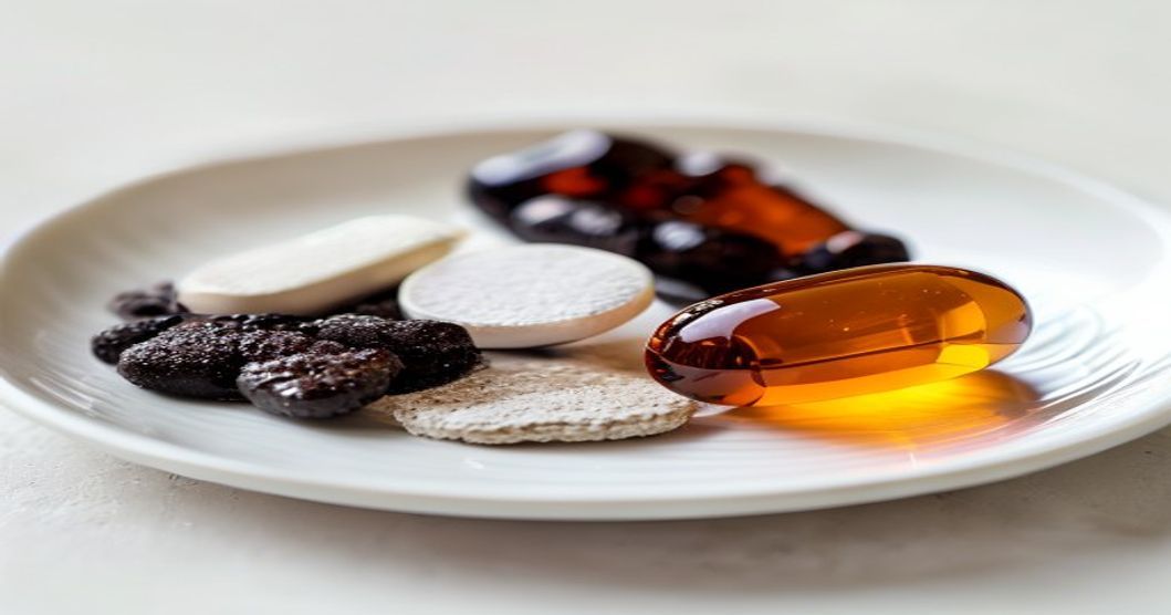 Different forms of iron supplements showing ferrous, ferric, and plant-based options